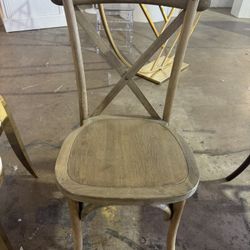 Wood Cross Back Chairs(financing Available)