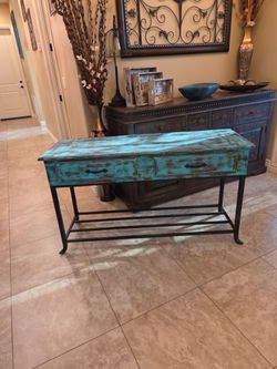 Rustic Southwest style side table