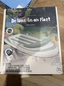 SUNNYLIFE Deluxe Inflatable Speed Boat Pool Float - Like New (Used Once)