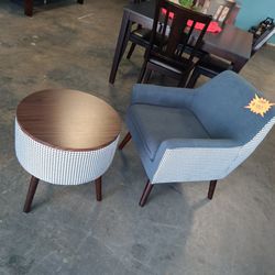 Arm Chair And Coffee Table 