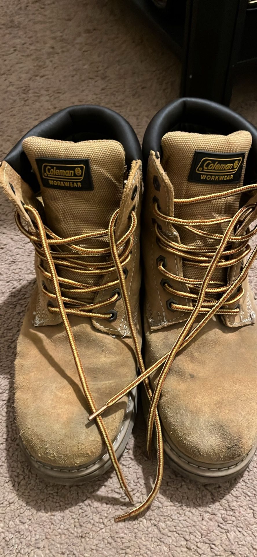 Men’s Coleman Work Boots Size 9.5