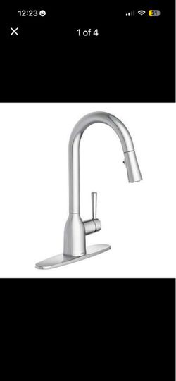 Chrome Pull-Down Kitchen Faucet