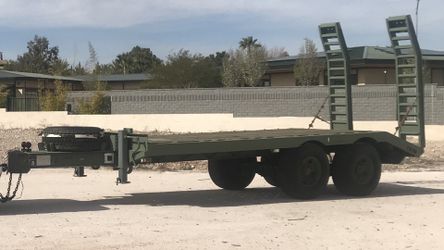 Backhoe Equipment trailer military grade 10 15 20 ton