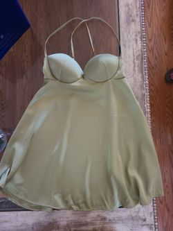 Shein lime green dress