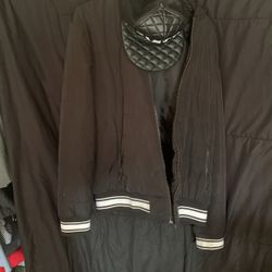 Hollister Hooded Bomber Jacket (Large)