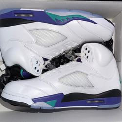 Jordan 5 Retro Grape Size 10.5 Men New 