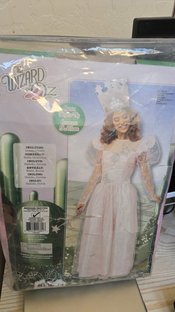 Glinda Wizard Of Oz Adult Costume NEW