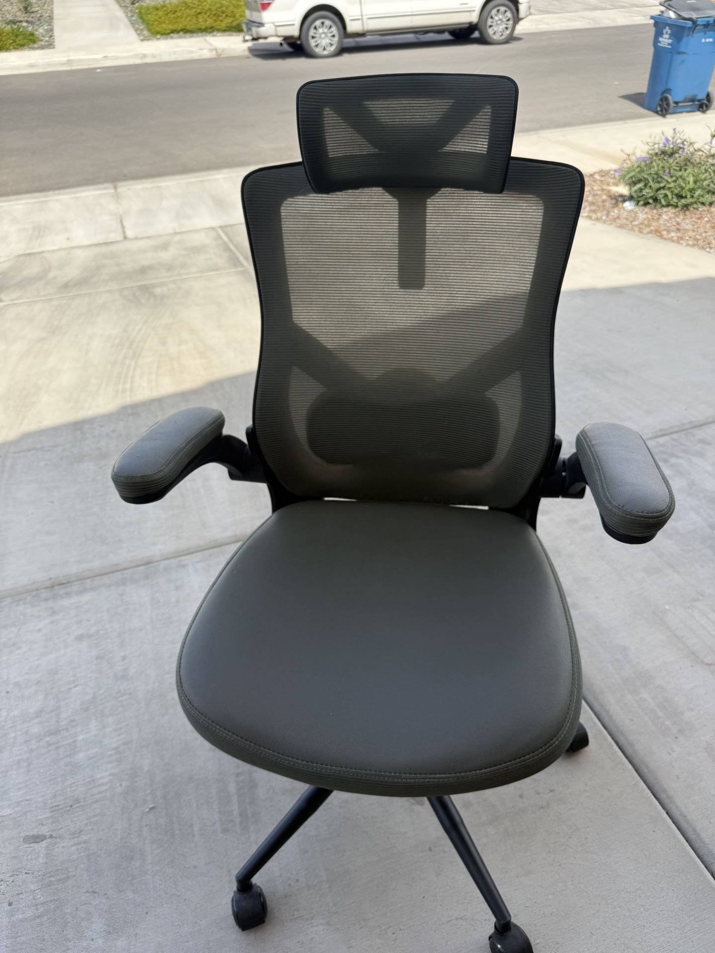 Green office chair