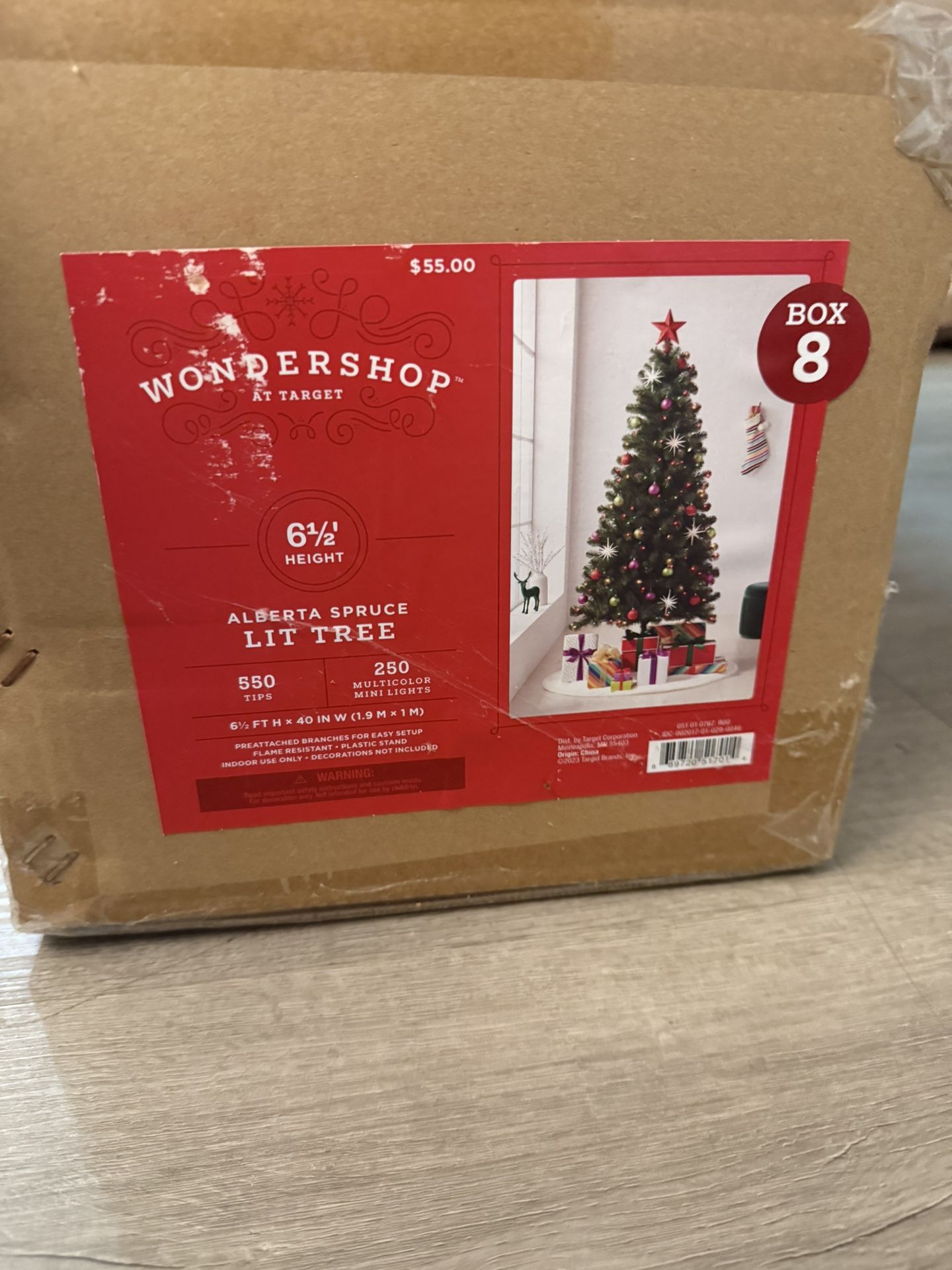 6.5” Pre-Lit LED Artificial Alberta Spruce Christmas Tree