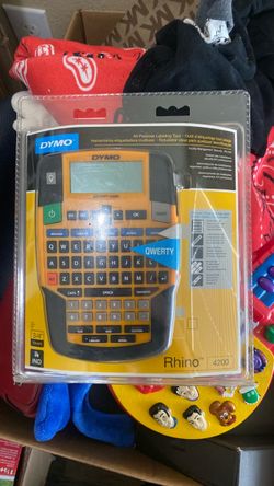Dymo Rhino 4200 Case Kit All-purpose Labeling Tool Maker 19MM 3/4" Bundle NEW