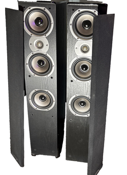LOT OF 2 Polk Audio TSi400 Cherry Floorstanding Speakers WORKS Local Pickup
