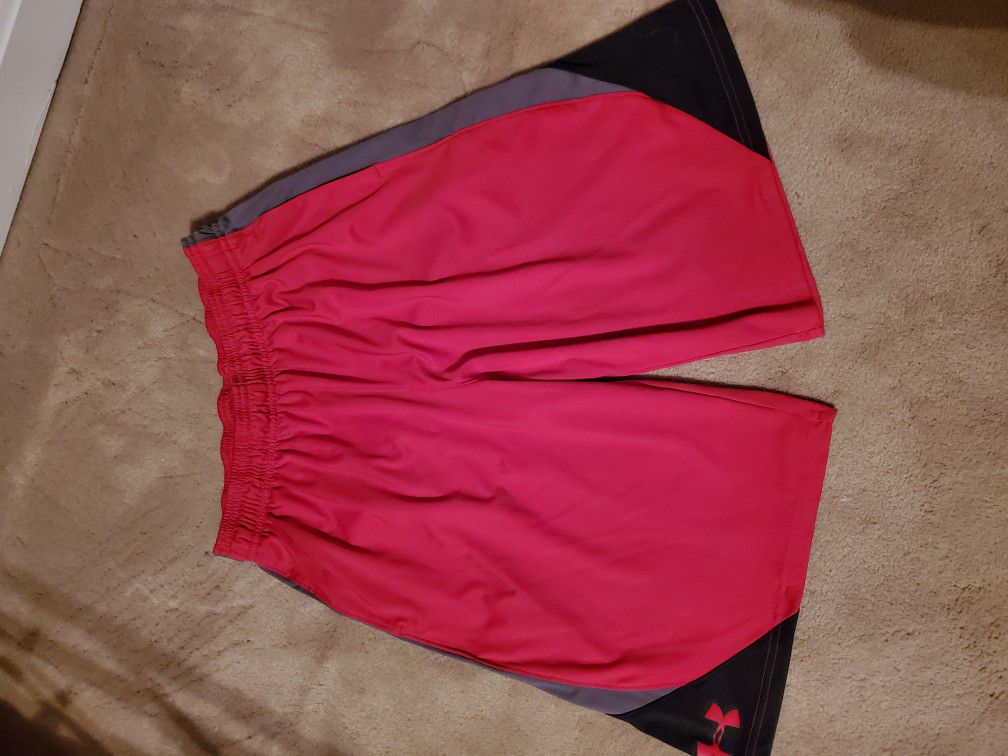 2 pairs of Under Armour basketball shorts