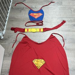 Superman Dog Halloween costume, Size Large