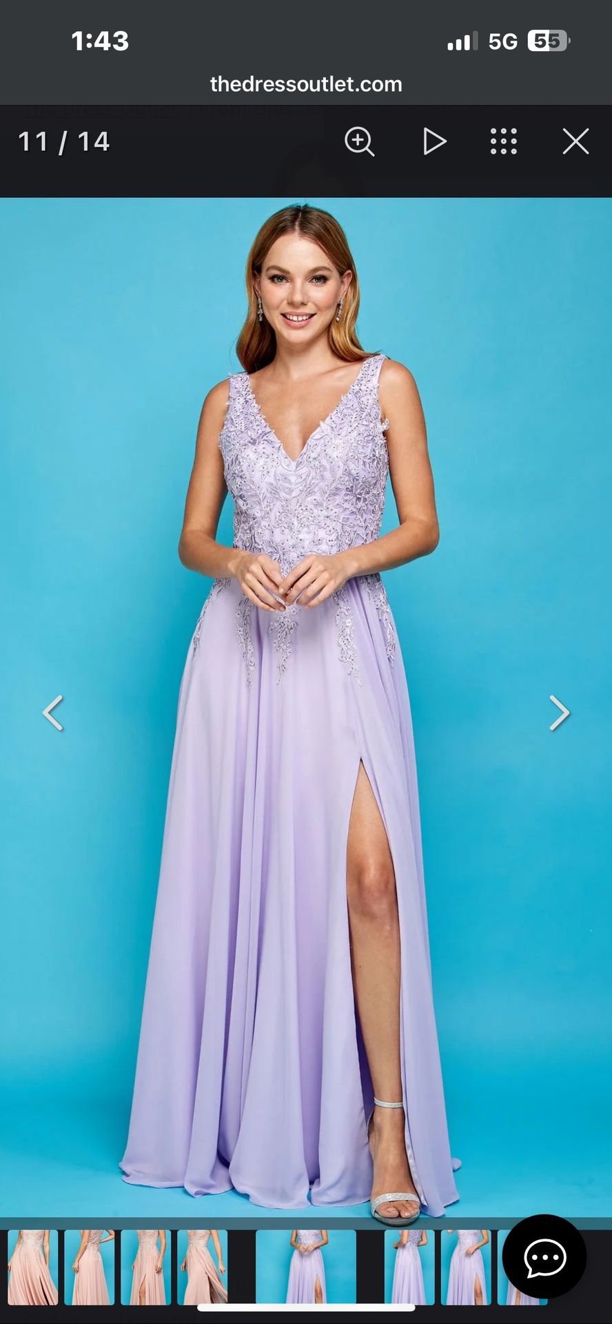 Formal Lilac Dress (XL)