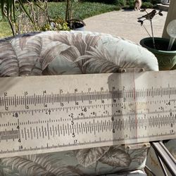 Vintage Classroom Slide Rule 7ft