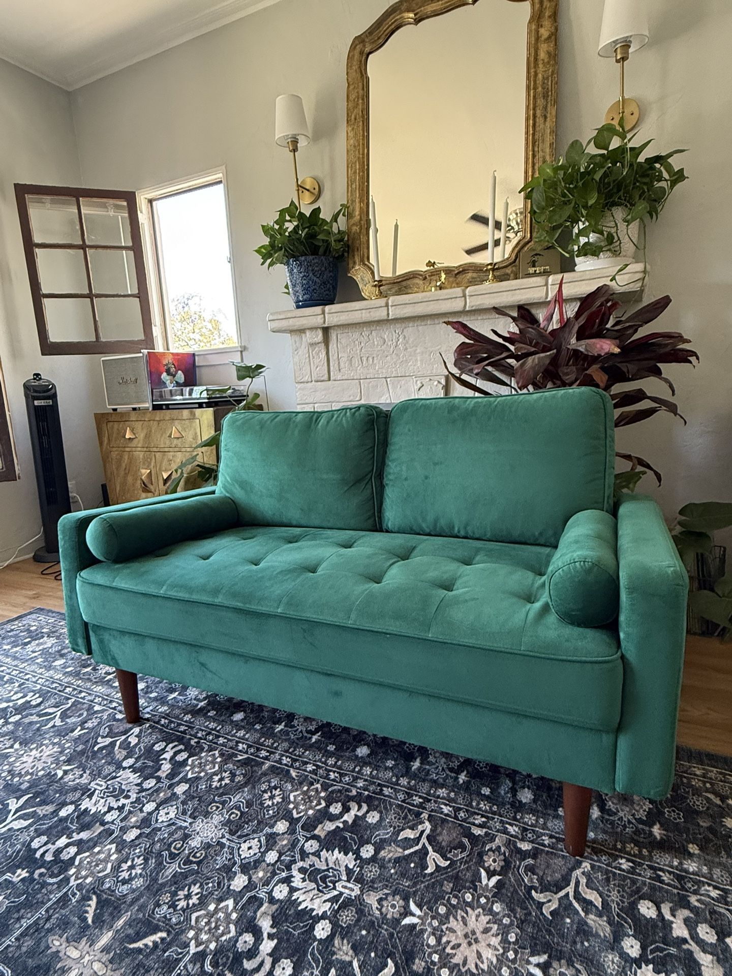 Velvet Green Couch