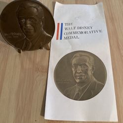 Walt Disney Commemorative Medal-Bronze 1968