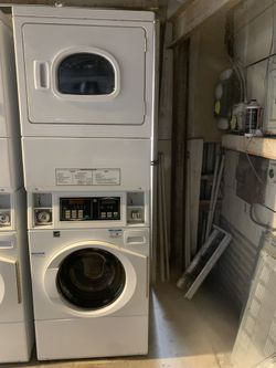 Washer Stock Combo Commercial Speed Queen Gas Dryer Good Condition 90 Days Warranty Lavadora Combo Comercial Speed Queen Gas Buenas Condiciones 90 Dia