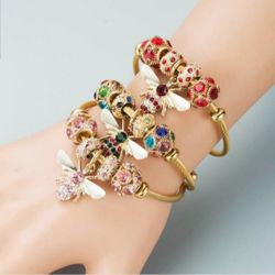 Stainless Steel Bee Bracelet 