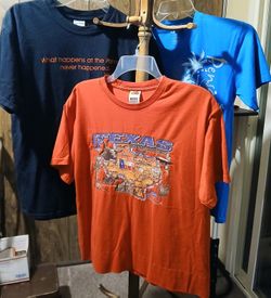 Lot of 3 Vintage Location Souvenir T-Shirts: PENSACOLA, LAS VEGAS & TEXAS (MED/LG)