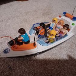 Playmobil Boat With Spotlight