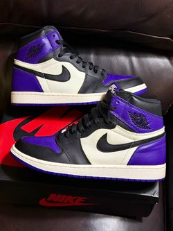 Sick 🔥!! 2018 AIR JORDAN 1 RETRO HIGH OG “COURT PURPLE 1.0” – SIZE 10.5 – OG BOX