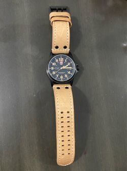 Luminox Field Watch with Tan Leather Strap