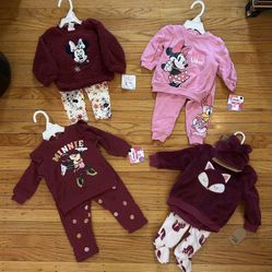 Baby Girl Disney Minnie Mouse 4 Sets (6 months)