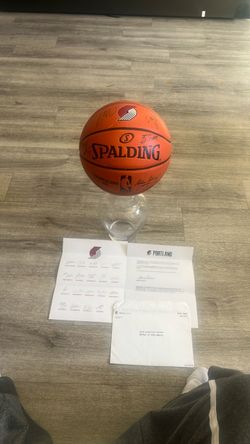 Signed Portland Trail Blazers Spalding Basketball
