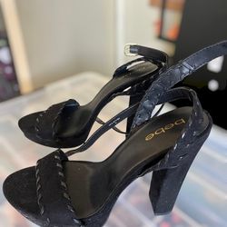 BEBE Black Pump Heels