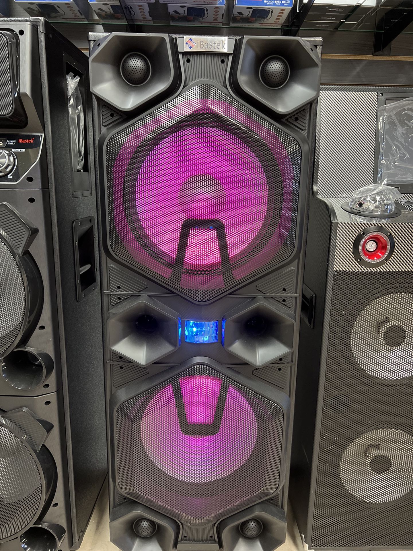 Bluetooth Speaker 2x15 KARAOKE Wireless Mic Included