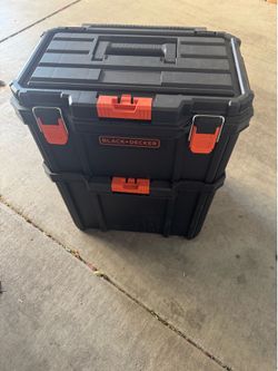 Black decker stackable toolbox