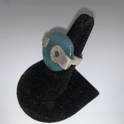 Silver Aventurine Adjustable Ring 