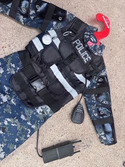 Kids Police Costume Set