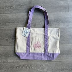 New Large Trader Joe’s Pastel Canvas Tote Bag