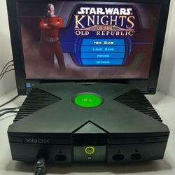 MICROSOFT XBOX ORIGINAL CONSOLE BUNDLE TESTED WORKING 