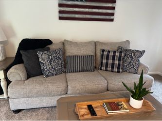Sofa and oversized chair
