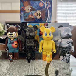 400% + 100% Bearbrick Sets Looney Toons Disney