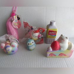 Squishes Kawaii 6 Piece Bundle💞 Very Cute Collectibles