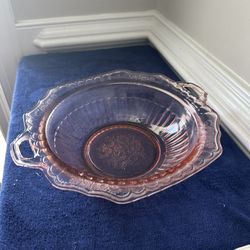 Mayfair Open Rose Pink Depression Glass Bowl 1(contact info removed)