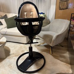 Bloom Fresco Highchair- Black/Rose Gold