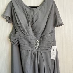 Grey Long Dress (Mother of the Bride style)