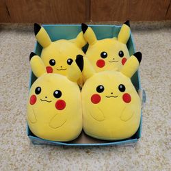 NEW! 4 Pack 10" Pokemon Pikachu Squishmallows 