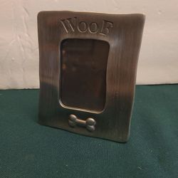 Dog 4 X 3 1/2" Pewter Picture Frame