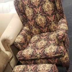 Chair With Foot Stool 