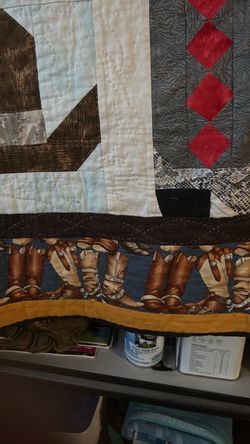 Cowboy boots wall hanging