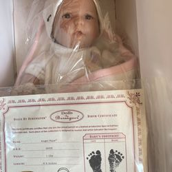 Lifelike Infant Doll W/ Birth Certificate