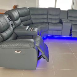 New Sectional In Box With Led Lights Finance Available $39 Down 