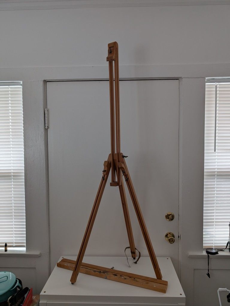 Mabef Field Easel, Wood, Tripod, Made In Italy