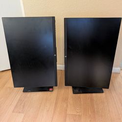 Pair of HP z24n g2 LCD monitors